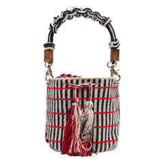 Guanabana - Umhängetasche Macramé Mittel | Dunkelblau
