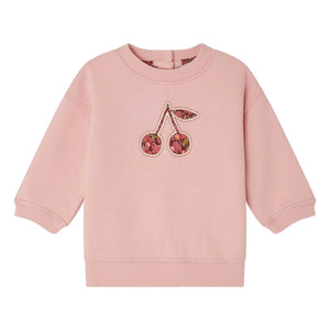 Bonpoint - Dahlia organik pamuklu polar sweatshirt | Şeker pembe
