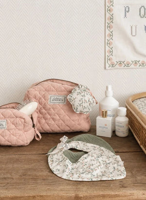 Editions Aimable - Kosmetiktasche Toscana | Puderrosa Gazetuch