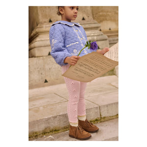 Louise Misha - Jouliana Chambray-Mantel aus Bio-Baumwolle | Blau