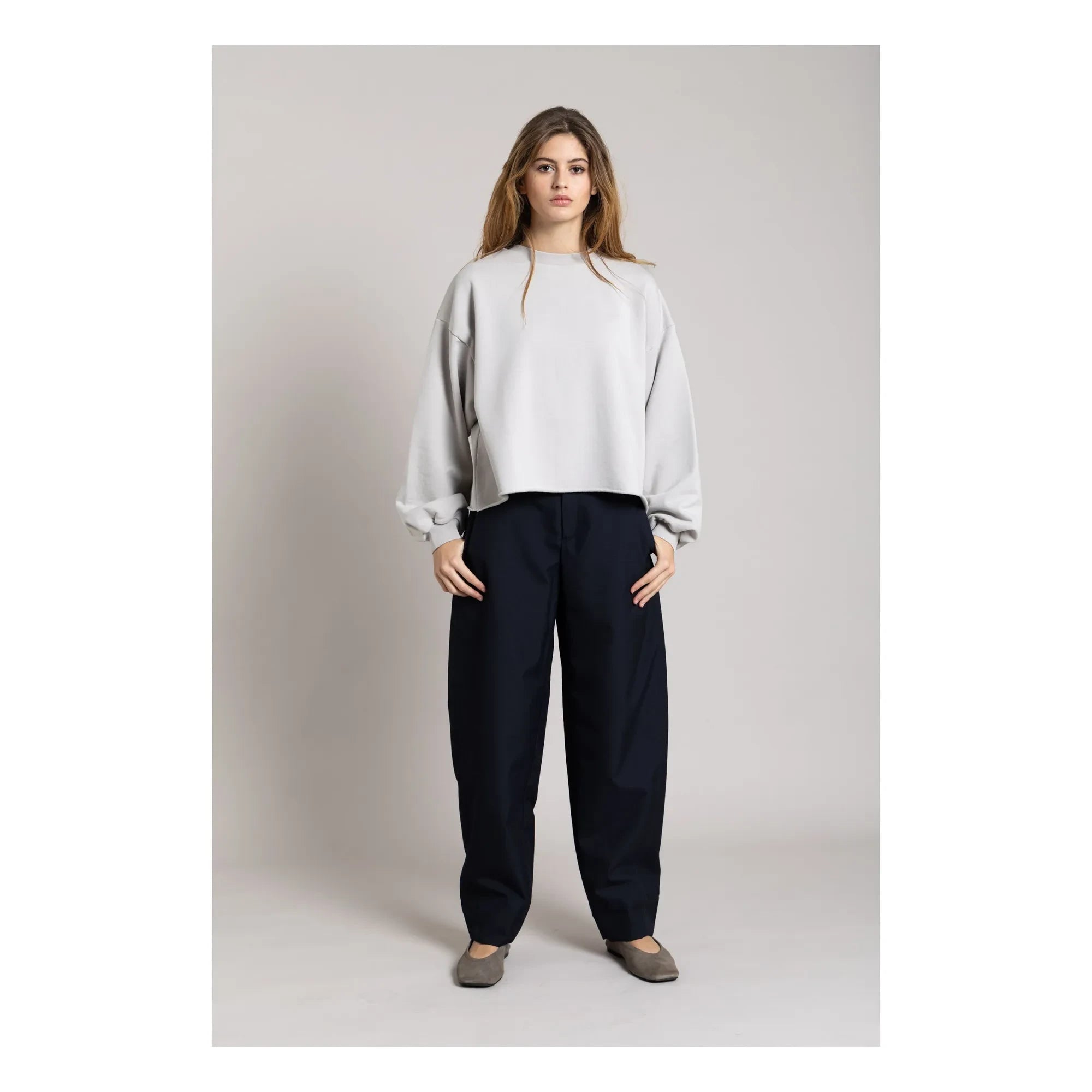 Smallable Woman - Bria Bio-Baumwoll-Sweatshirt | Perlgrau