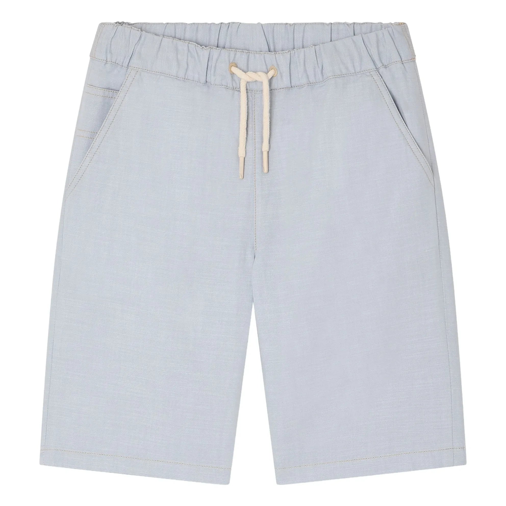Bonpoint - Elgar Shorts Chambray Bio-Baumwolle | Hellblau