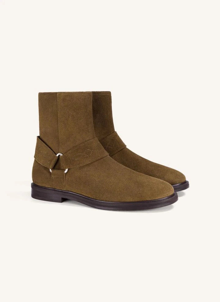 Socque Paris - Wildleder Dust Boots | Khaki