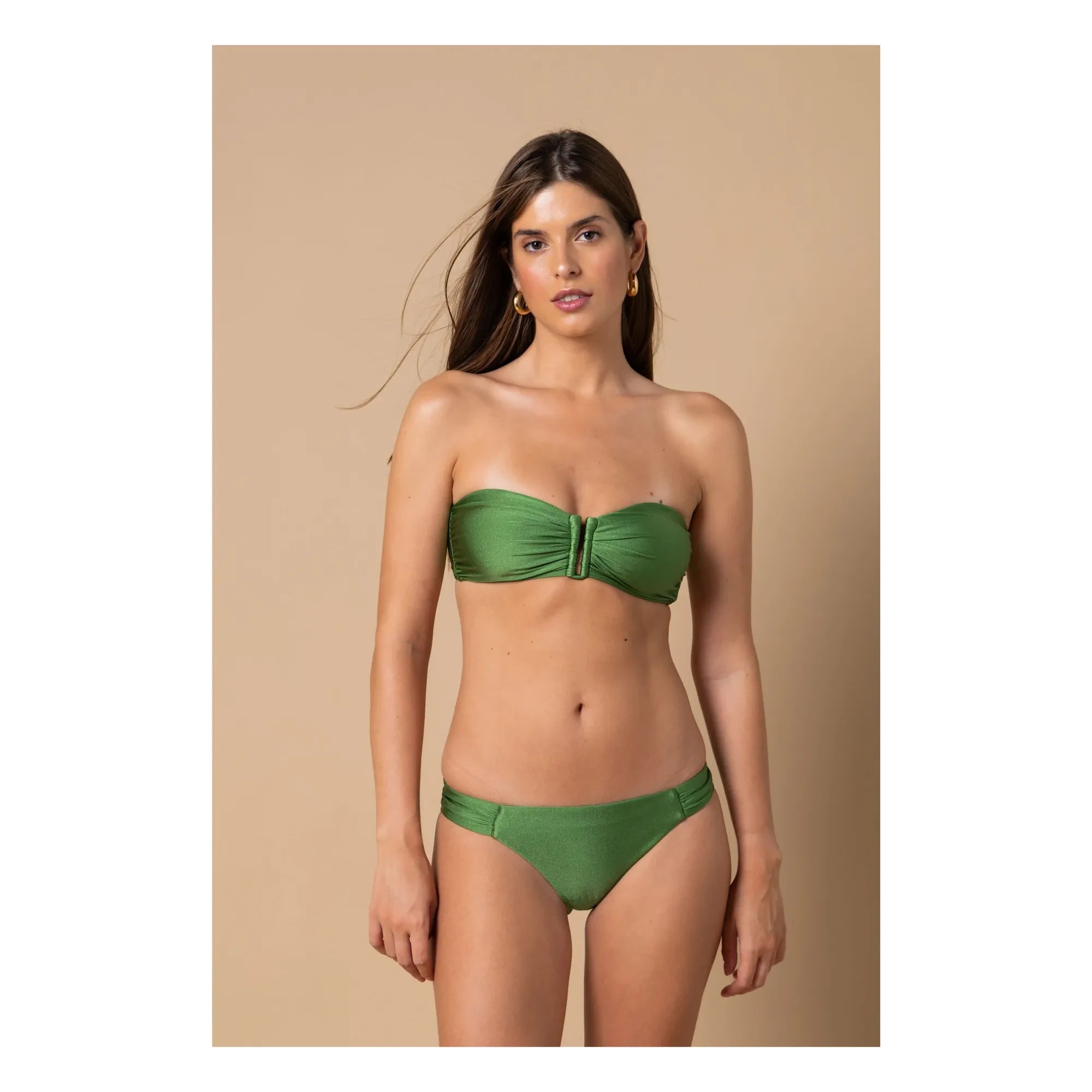 Alma Deia - Lena Tief geschnittener Bikini-Slip | Meadow Green