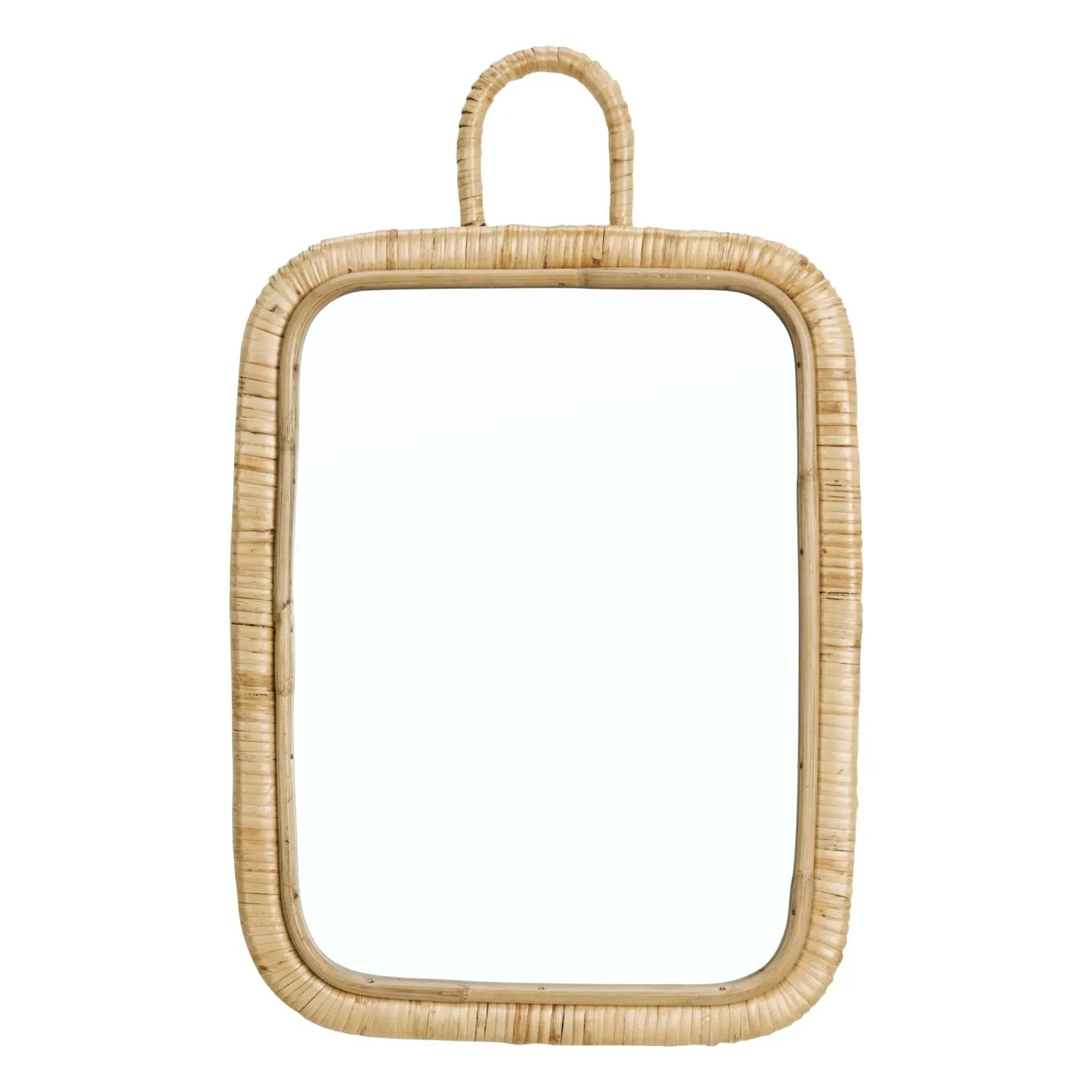 Madam Stoltz - Rattan-Spiegel