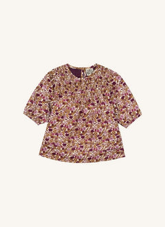 Bonton - Perle Fleurie gerafftes Babykleid | Karamell