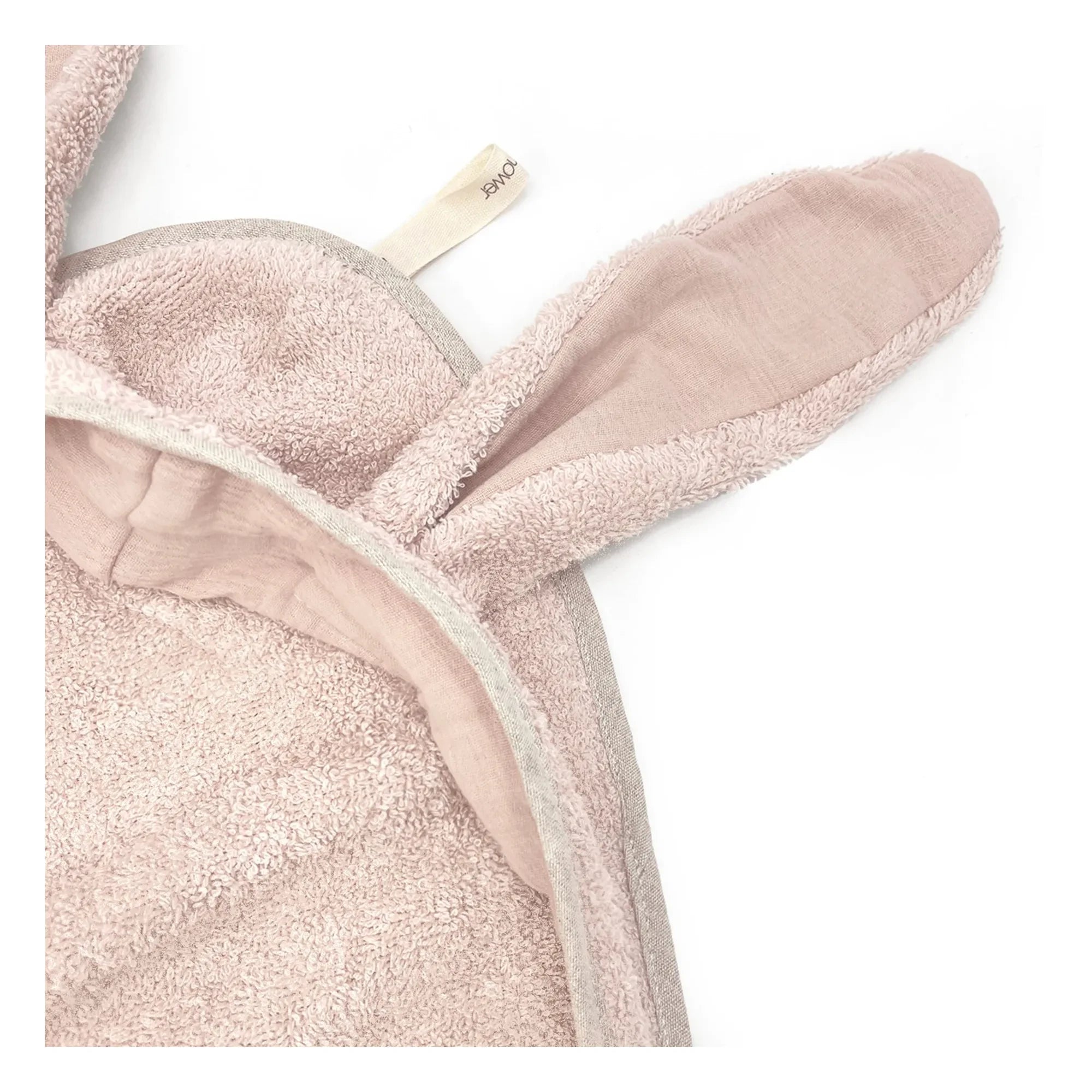 Babyparty - Hasen-Bademantel | Hellrosa