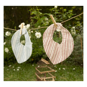 Editions Aimable - Bandana Brigitte - 2’li Set | Azure Stripes Poplin