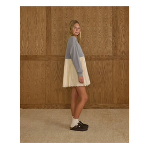 Rylee + Cru - Sweatkleid | Grau-Blau