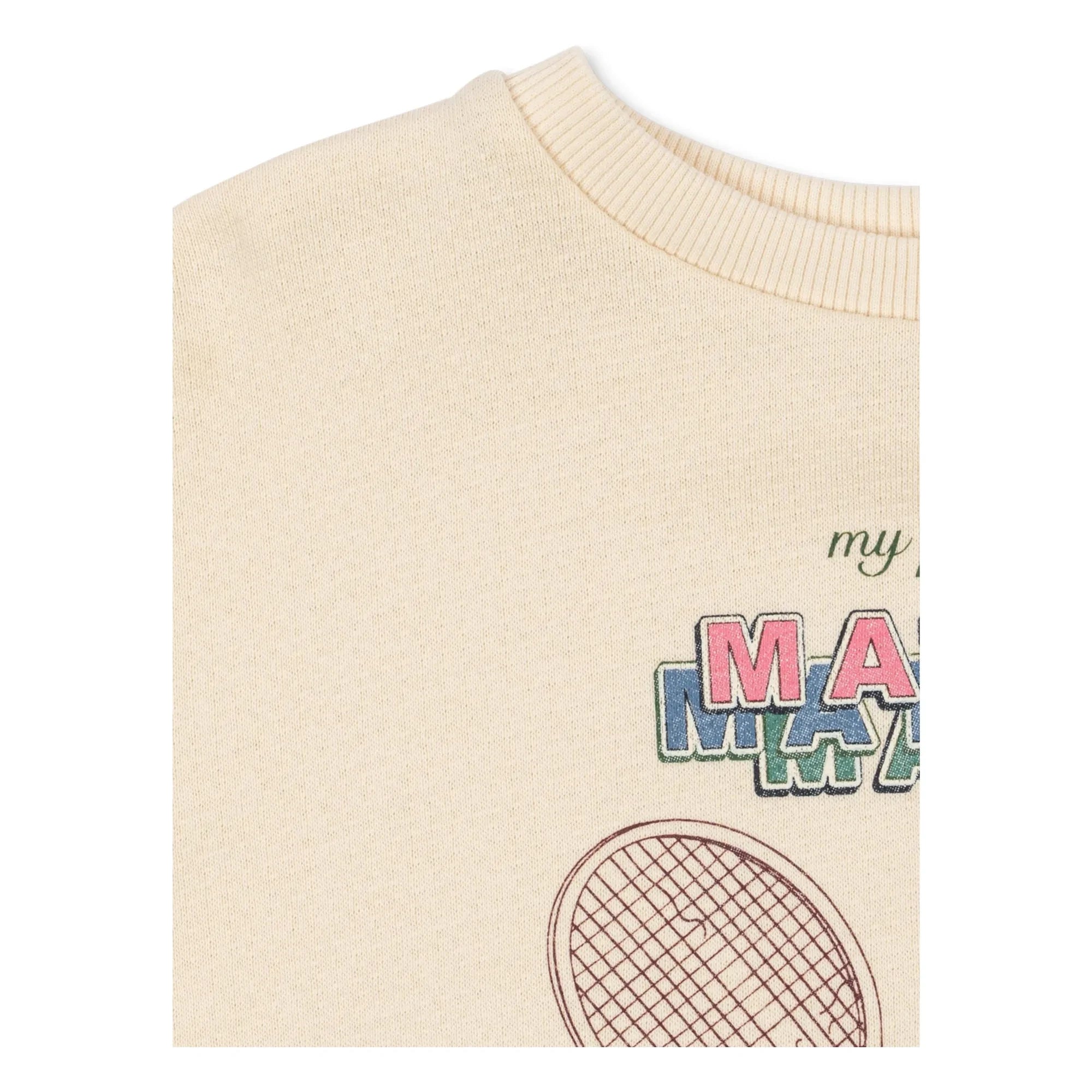 Konges Sløjd - Loupy Match Bio-Baumwoll-Sweatshirt | Creme