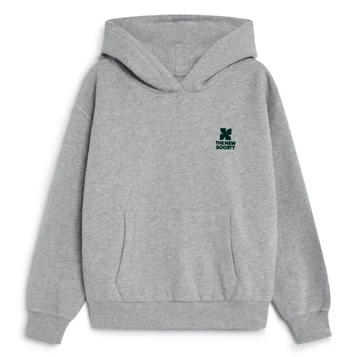 Die neue Gesellschaft – TNS Logo Kapüşonlu Sweatshirt | Gri