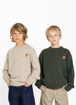 Hundred Pieces - Mika Merinowolle Pullover | Haki