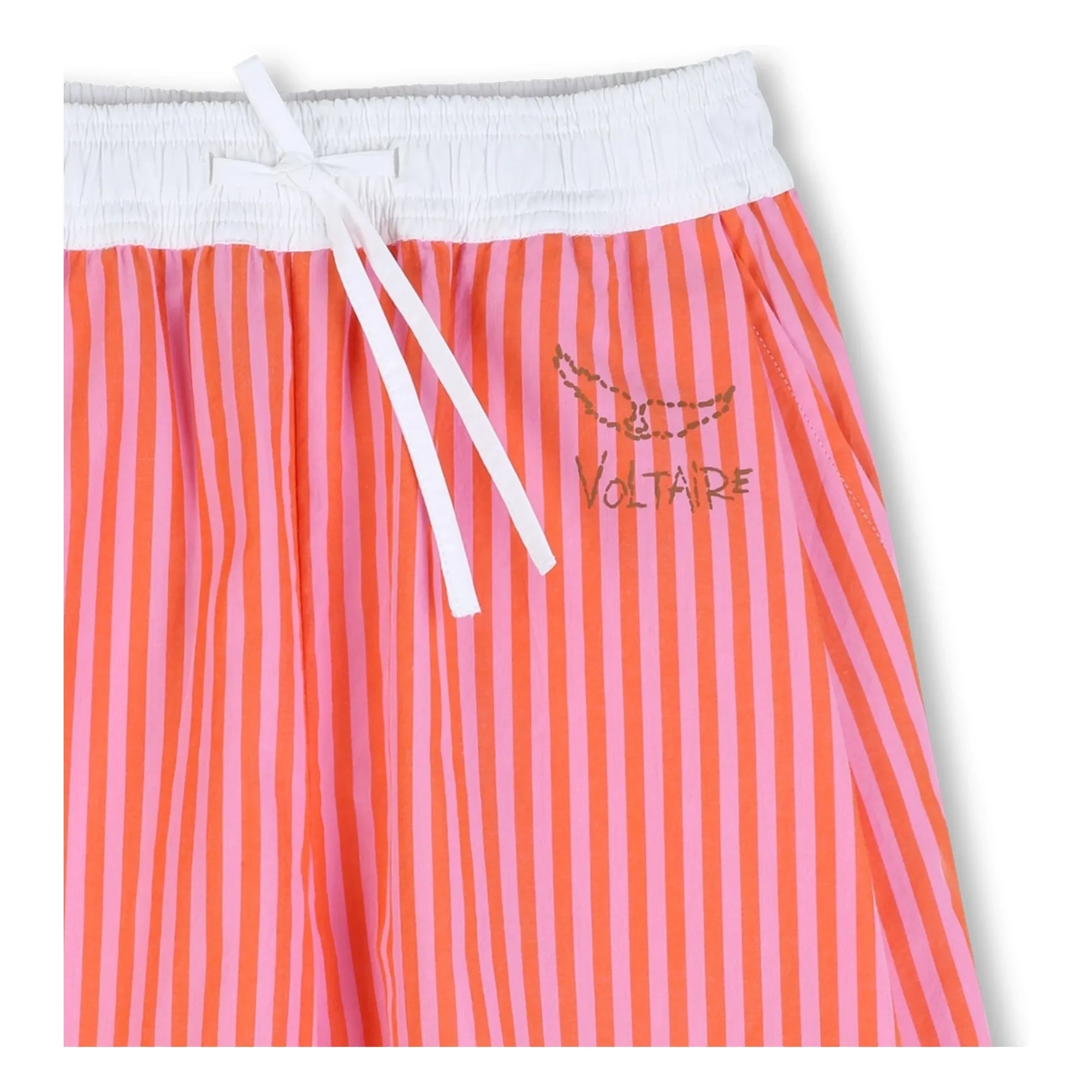 Zadig & Voltaire - Gestreifte Bermuda-Shorts mit elastischem Bund | Rosa
