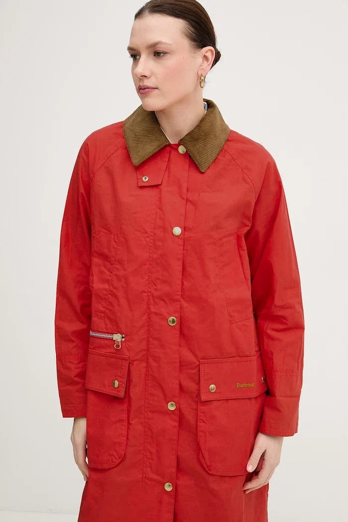Barbour Hollington Uzun Kadın Pamuklu Ceket