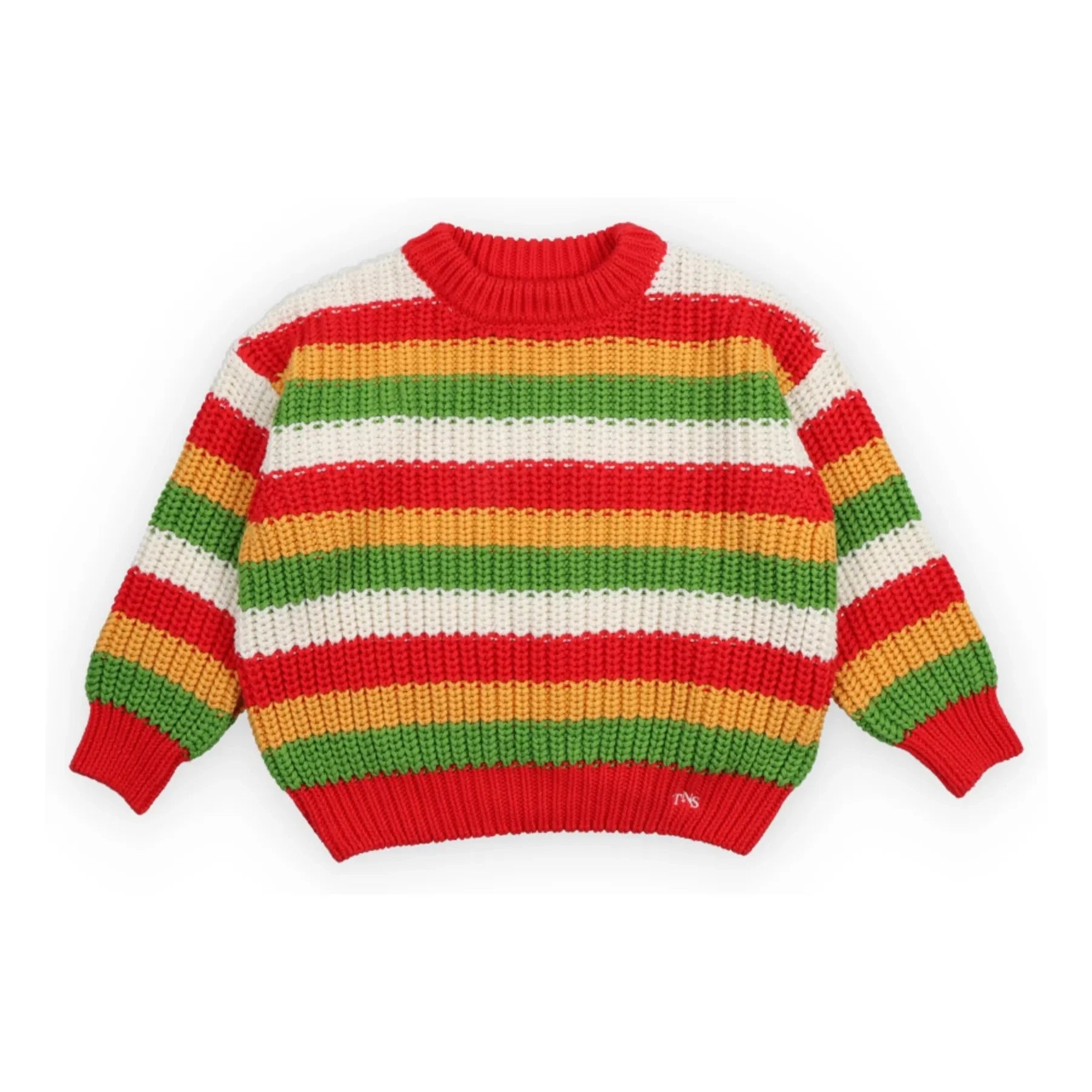 the new society - Lantana Gestreifter Pullover | Rot