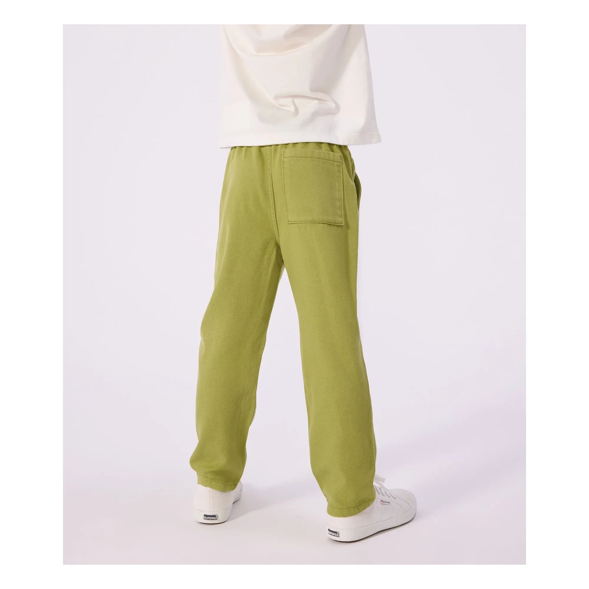 Petit Bateau – Gerade geschnittene Twill-Hose | Khaki