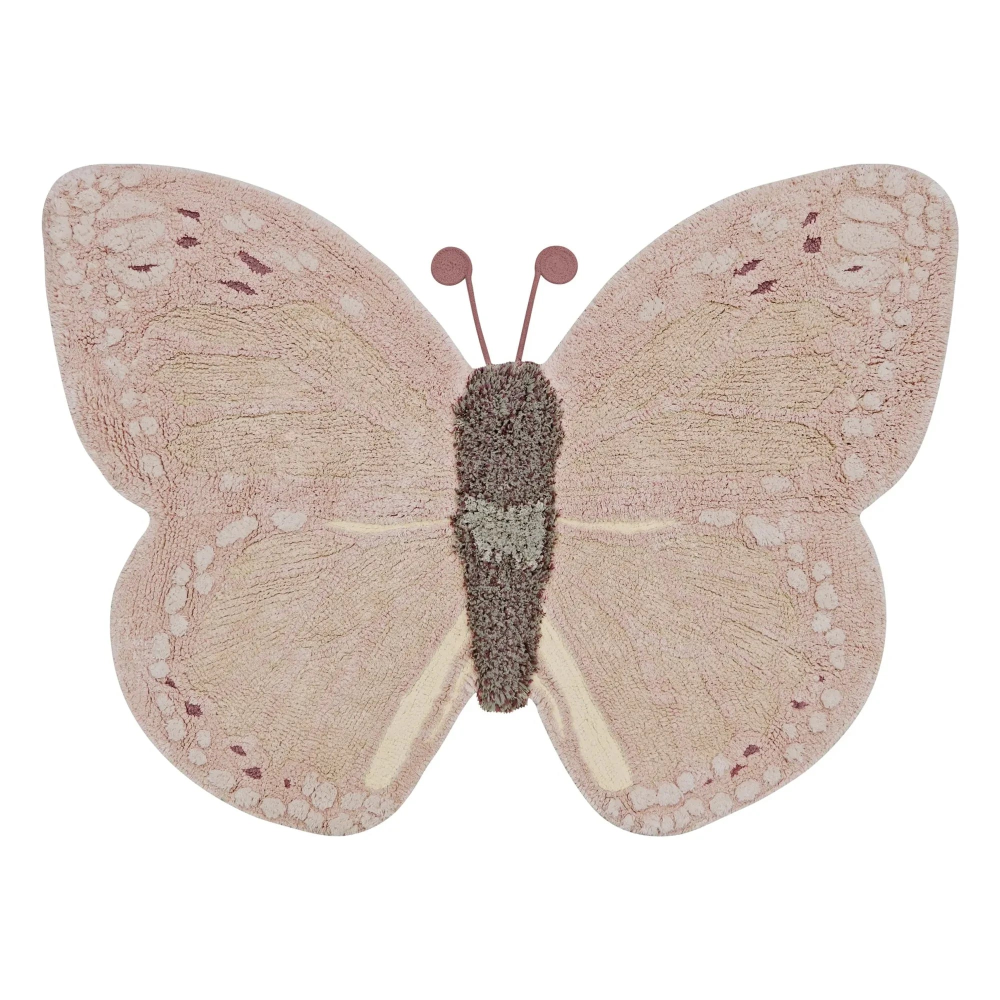Lorena Canals - Schmetterling Teppich | Rosa