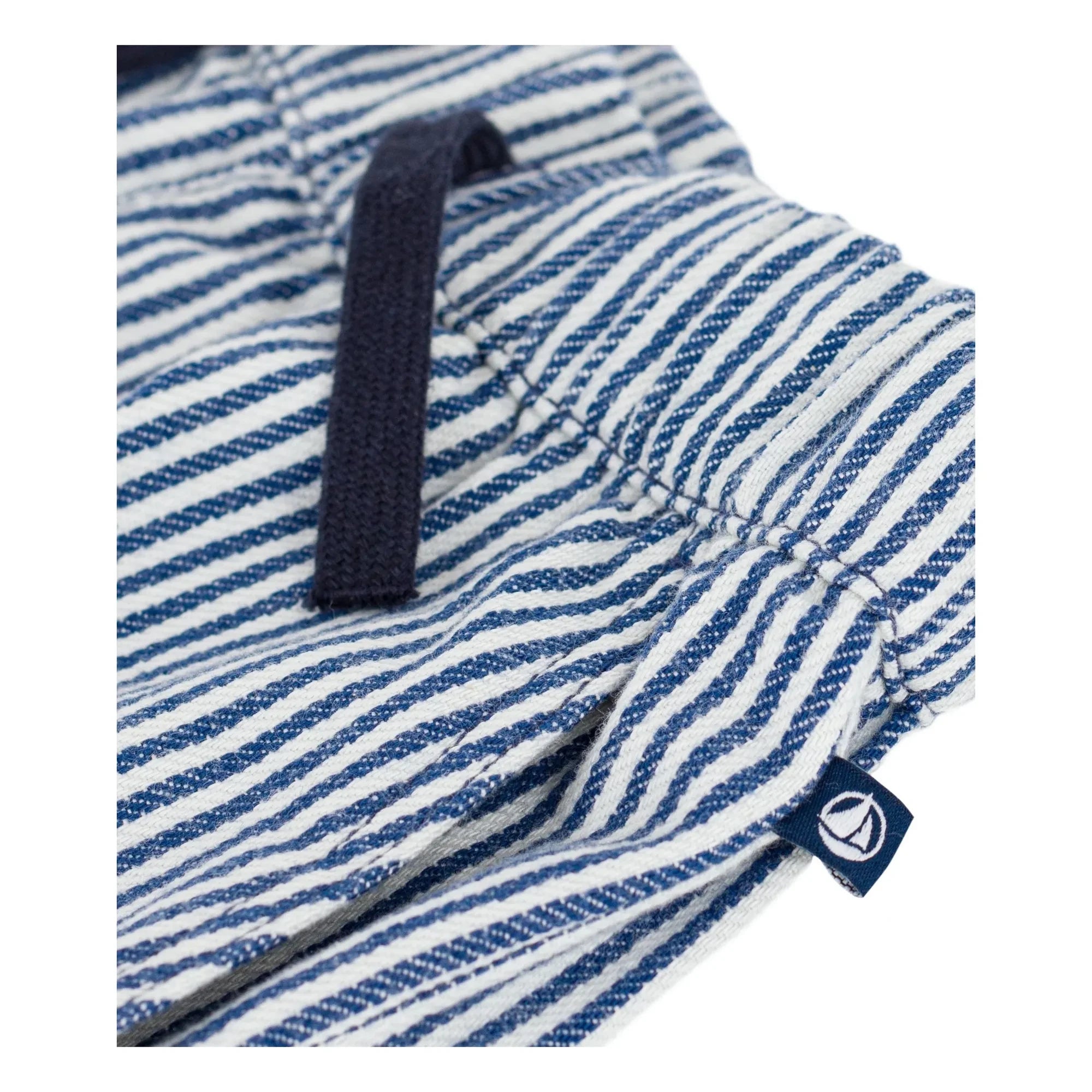 Petit Bateau – Gestreifte Bio-Baumwollhose | Blau