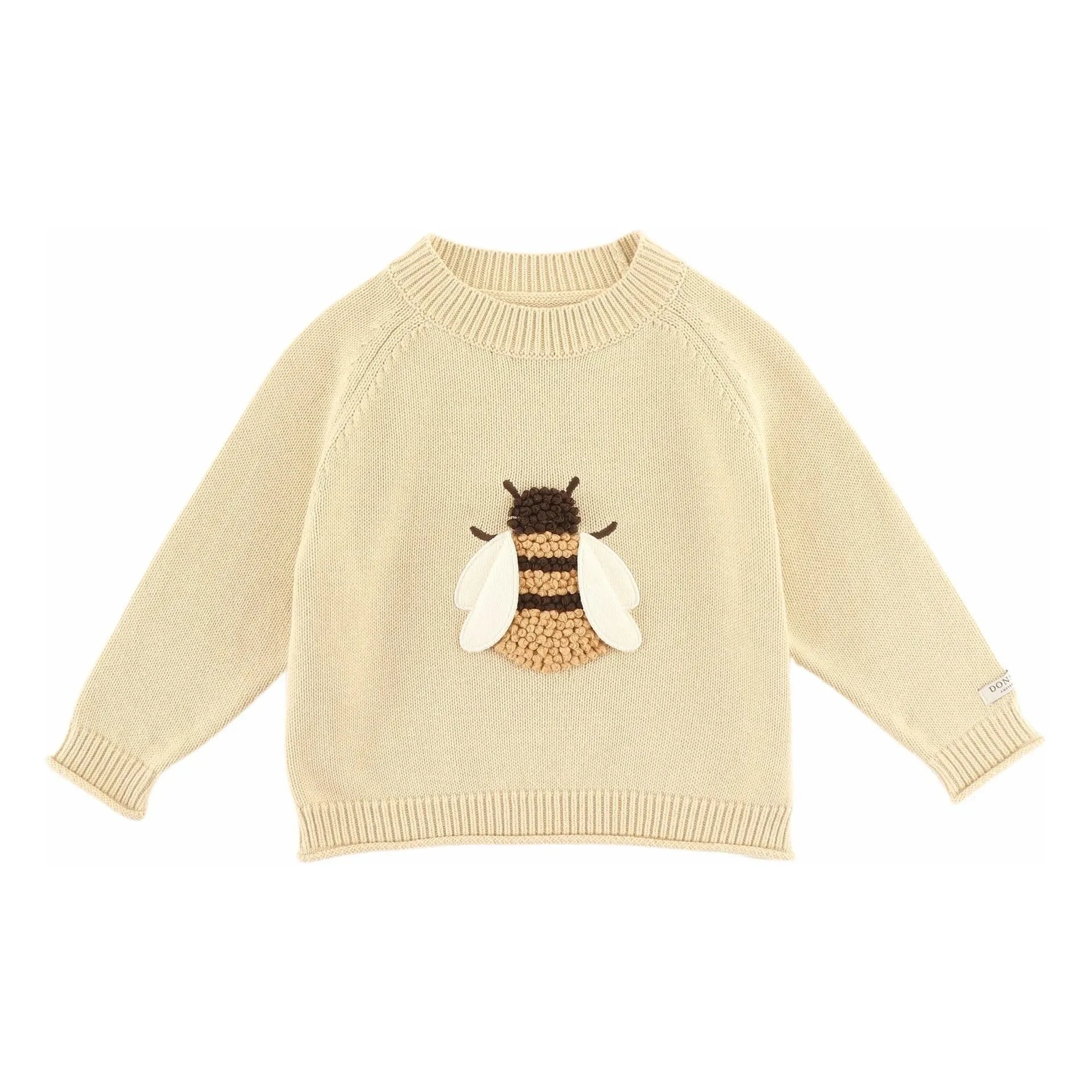 Donsje - Valenthe Abeille Bio-Baumwoll Pullover | Hellgelb