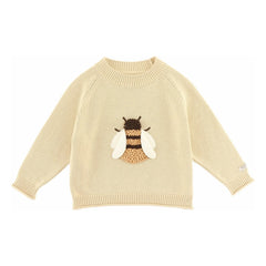 Donsje - Valenthe Abeille Bio-Baumwoll Pullover | Hellgelb