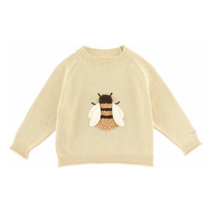 Donsje - Valenthe Abeille Bio-Baumwoll Pullover | Hellgelb