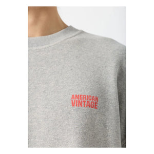 American Vintage - Rundhals-Sweatshirt | Grau meliert