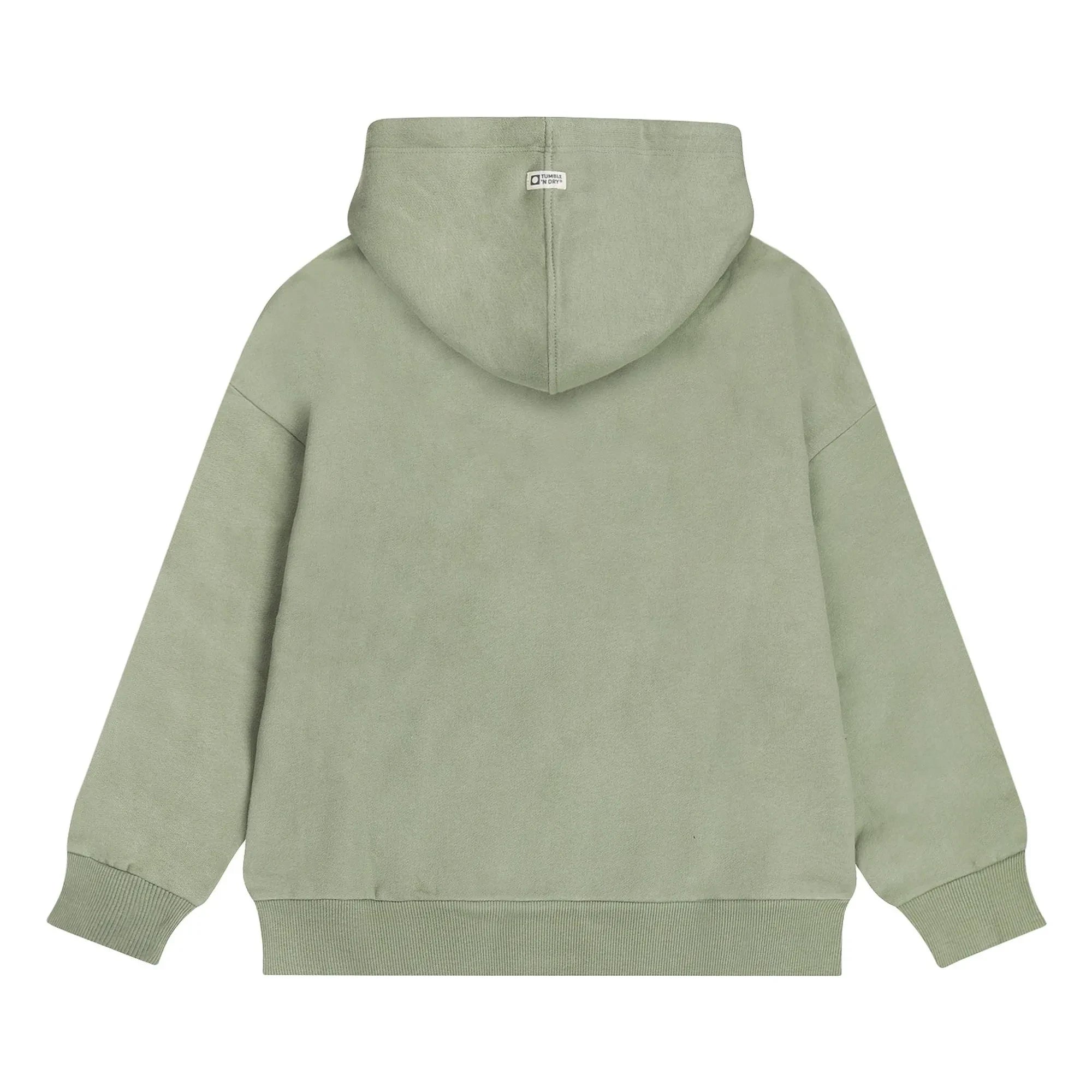 Tumble N'Dry – Kapuzen-Sweatshirt aus melierter Bio-Baumwolle | Hell Khaki