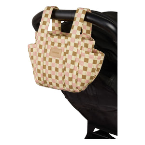 Nobodinoz - Hyde Park Mosaik Kinderwagen Organizer | Rosa