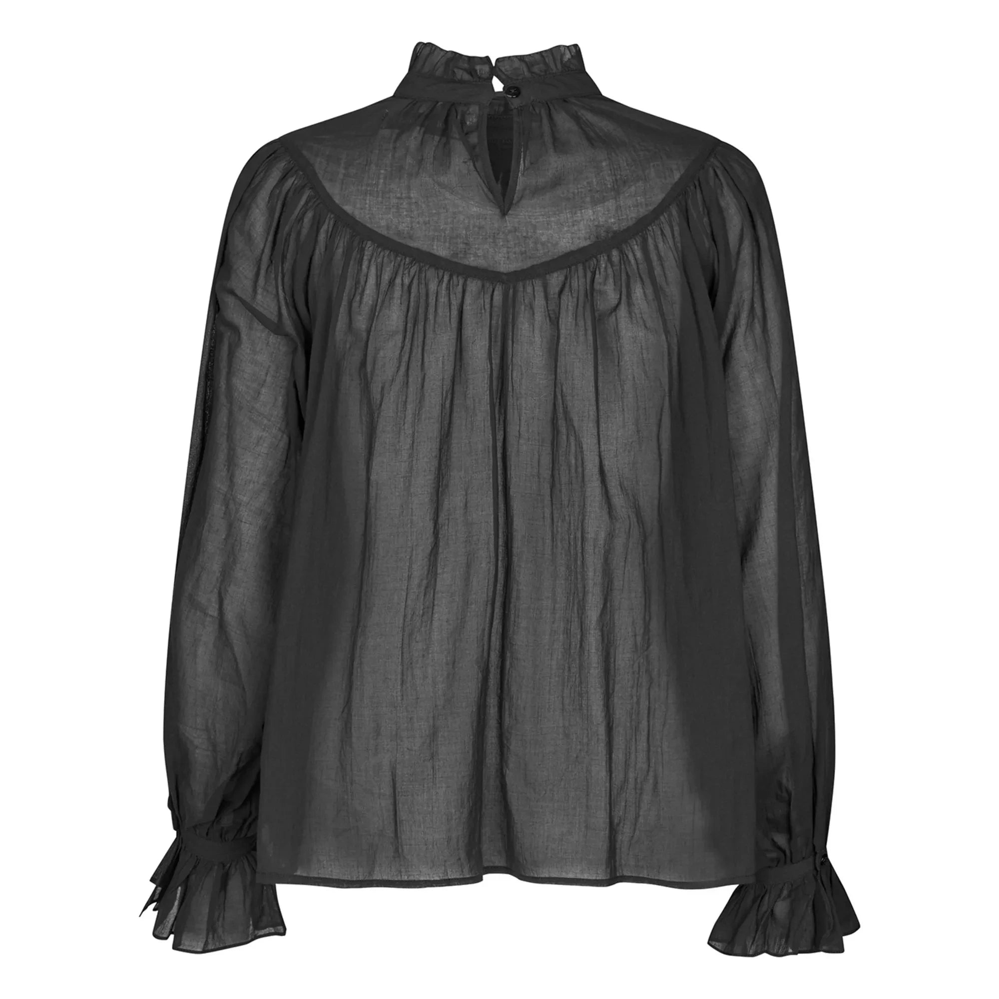 Lollys Laundry - Presley Baumwollbluse | Schwarz