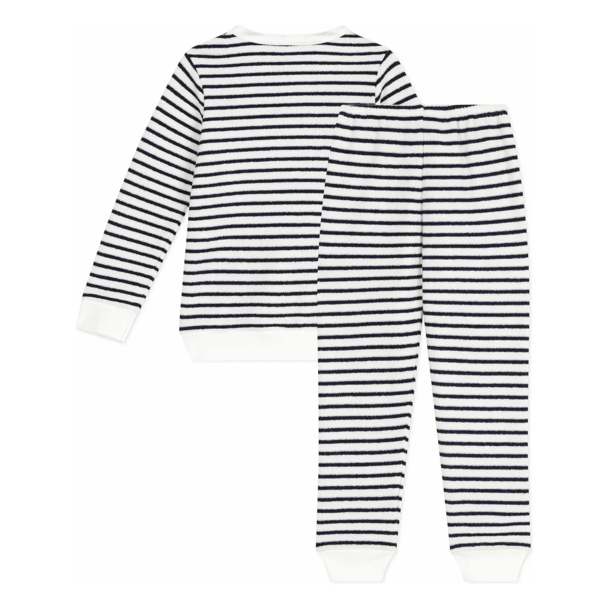 Petit Bateau - Schlafanzug „Sailor“ aus Modal mit Frottee-Einsatz | Marineblau