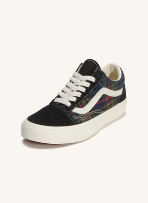 Vans - Old Skool Karomuster Schnürsportsschuh | Schwarz
