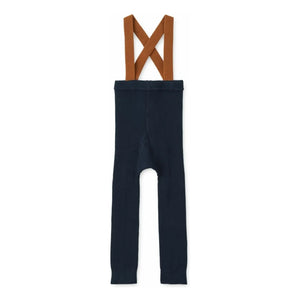 Liewood - Cuno Strumpfhose aus Bio-Baumwolle mit Trägern | Navy