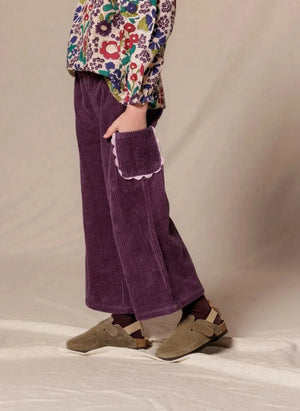 Apaches - Praktische gerippte Samthose | Blau