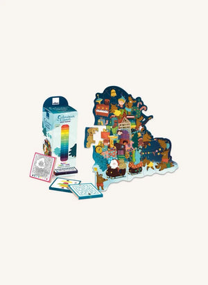 Vilac - Weihnachts Puzzle Kalender
