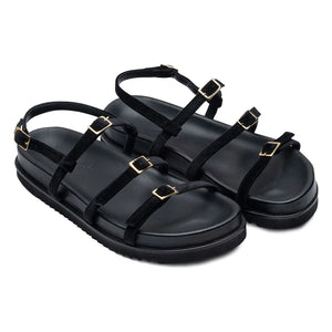 Lachoix - Ella Leder-Sandalen | Schwarz