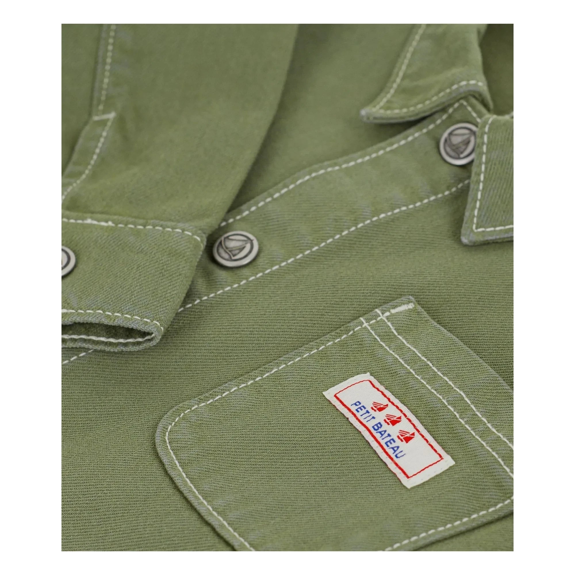 Petit Bateau – Jacke aus Bio-Baumwoll-Denim | Khaki