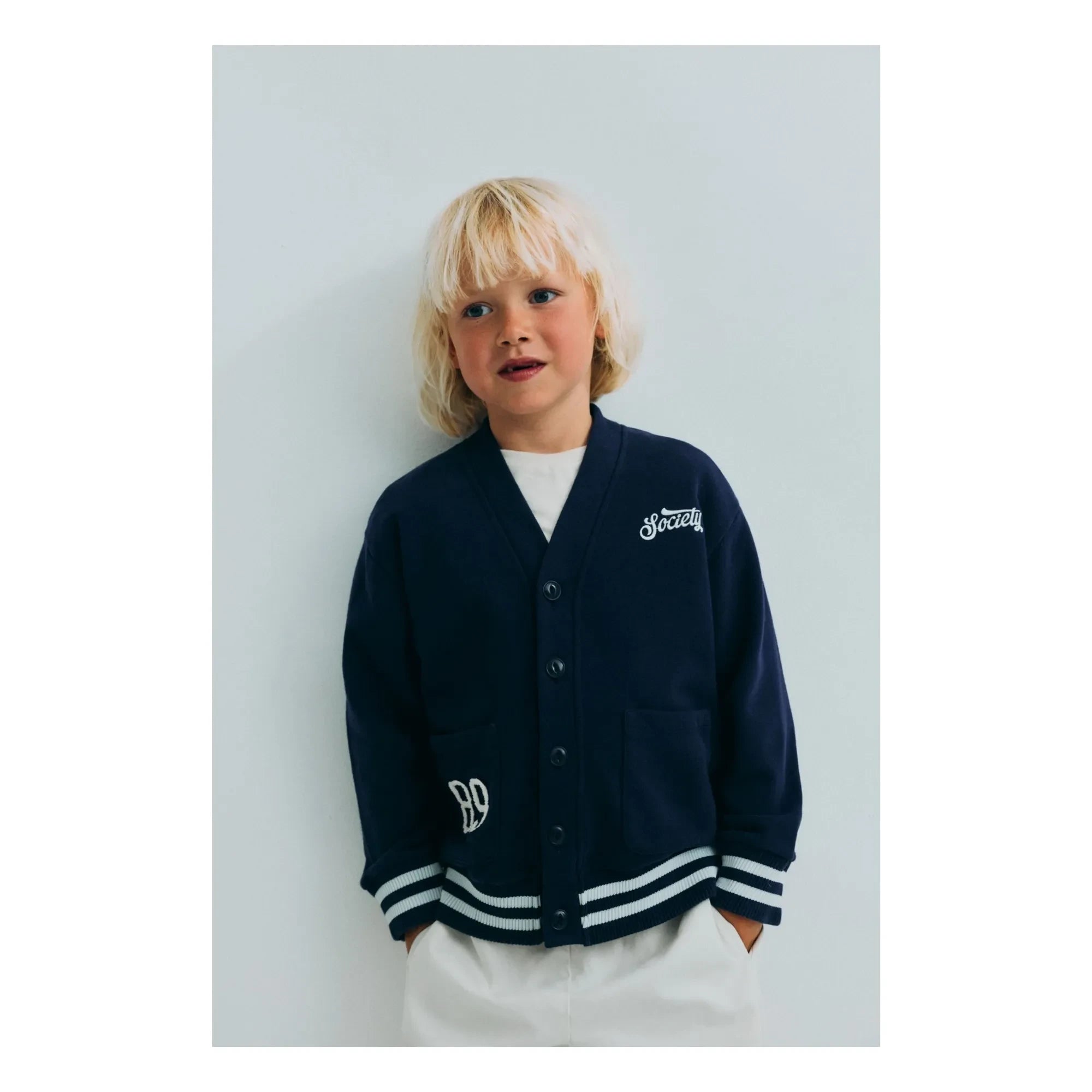 the new society - Finnia Strickjacke | Dunkelblau