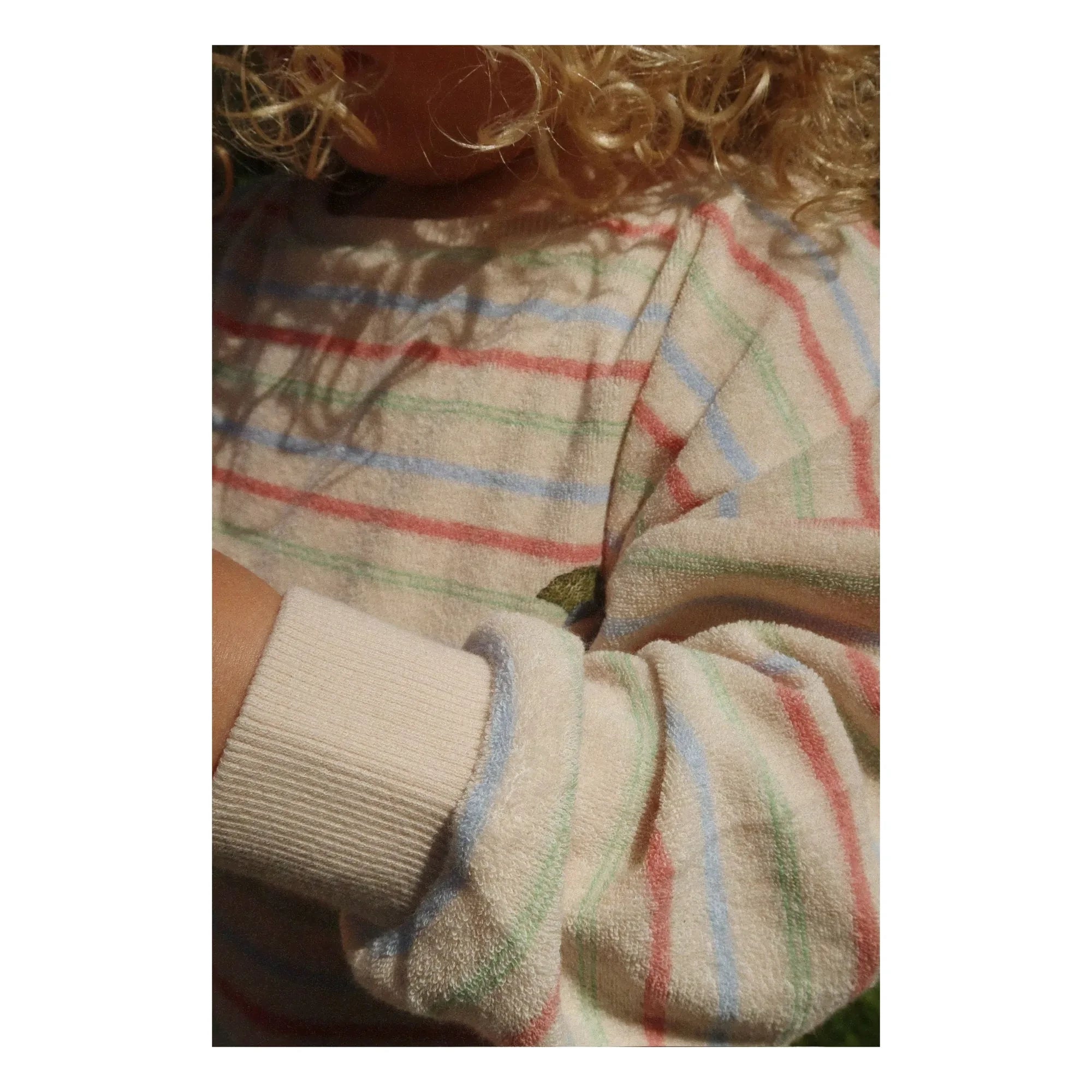 Konges Sløjd - Itty Gestreiftes Geripptes Sweatshirt Bio-Baumwolle | Ecru