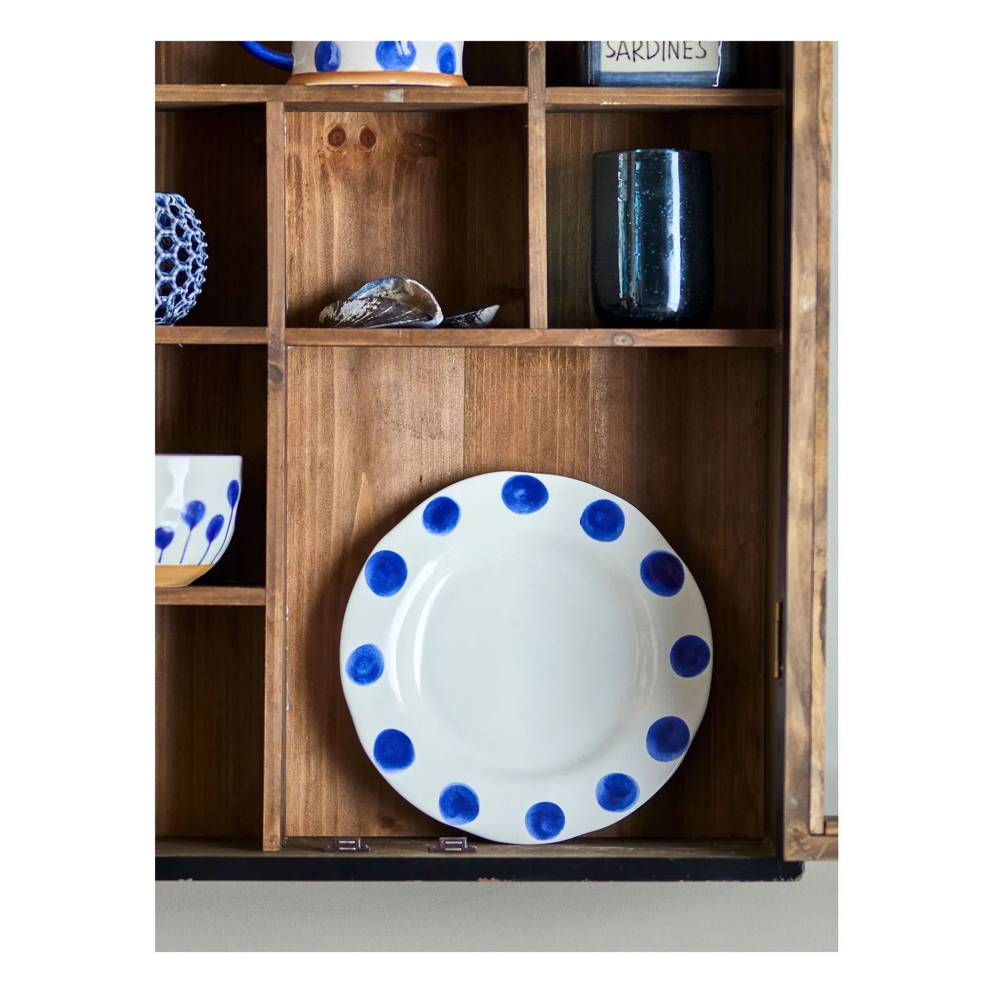 Bloomingville - Linora tatlı tabakları - 3'lü Set | Mavi