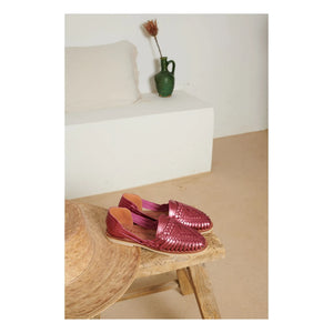 Mapache - Fröhliche Metallic-Sandalen | Rosa