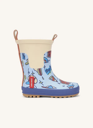 Hello Hossy - Baseball Spiel Regenstiefel | Blau