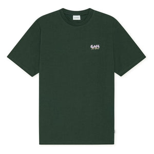 Les Deux - T-Shirt Café | Dunkelgrün