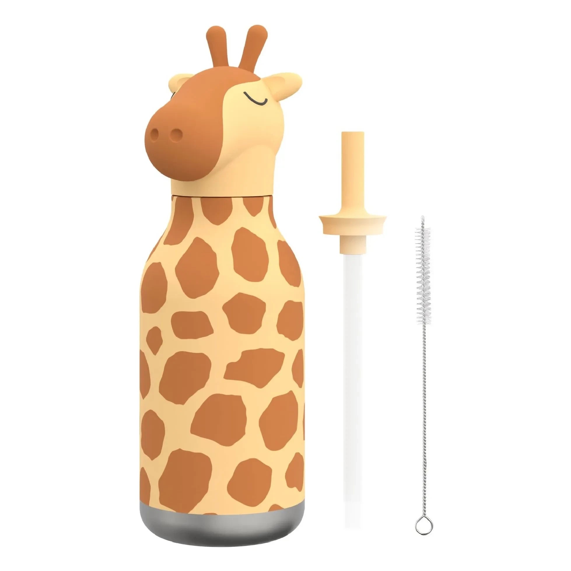 Asobu - Giraffe Edelstahl-Wasserflasche | Orange