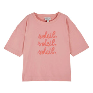 Emile et Ida - T-Shirt Soleil aus Bio-Baumwolle | Rosa