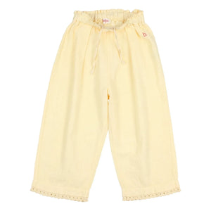 Búho - Bio-Baumwoll-Spitzenhose | Gelb