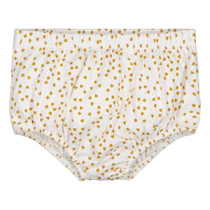 Rose in April - Tosca Jersey Mini Herz Bloomer | Senf