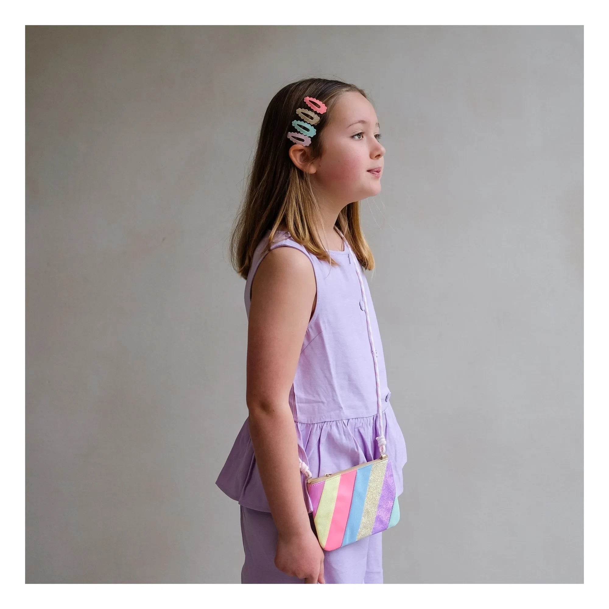Mimi & Lula - 5er Festoon Mini-Haarspangen-Set | Rosa