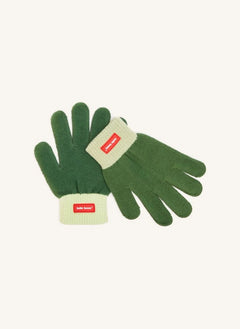 Hello Hossy - Handgefertigte Organische Baumwollhandschuhe | Grün
