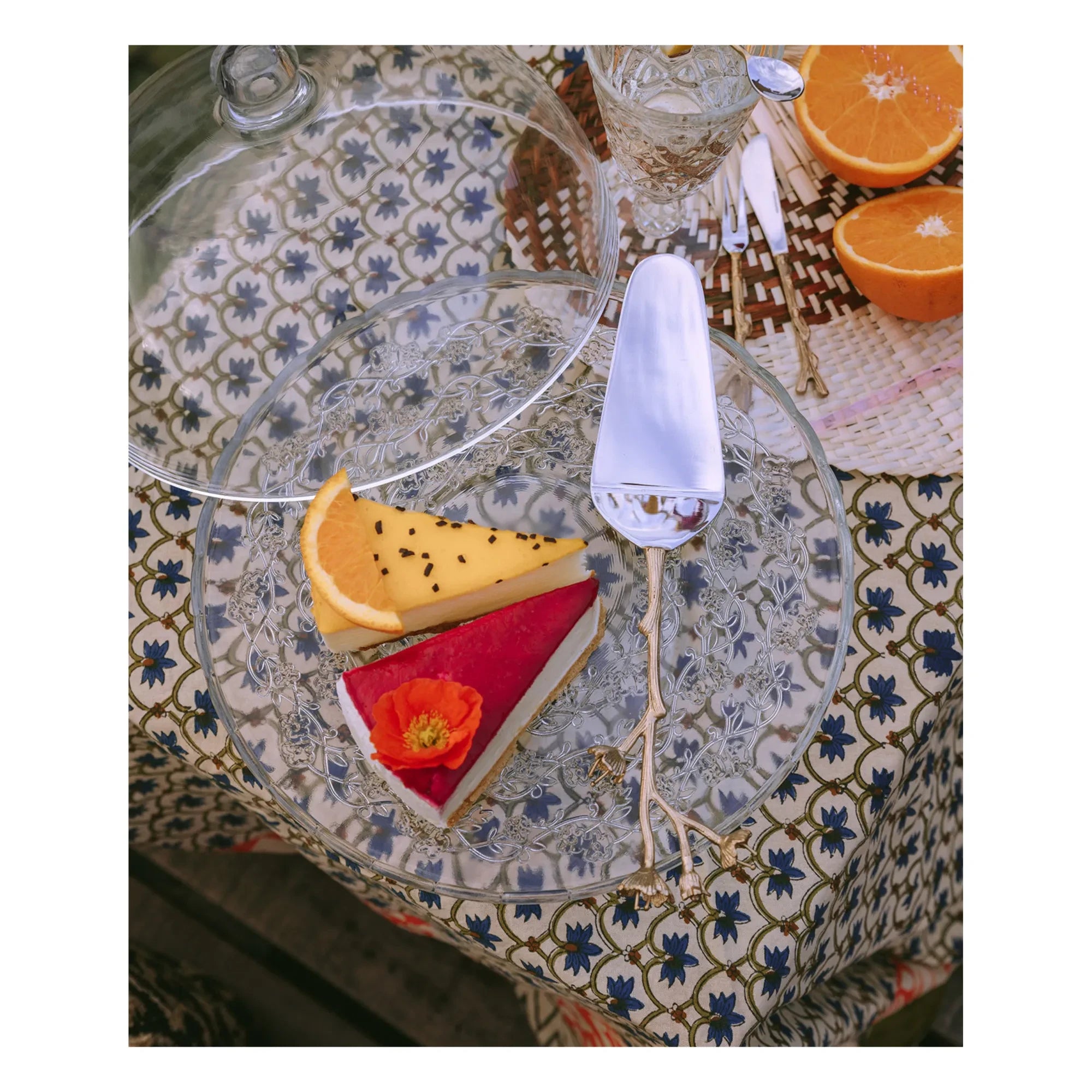 Doing Goods - Ava Blossom Dessertbesteck-Set - 2-teilig | Gold