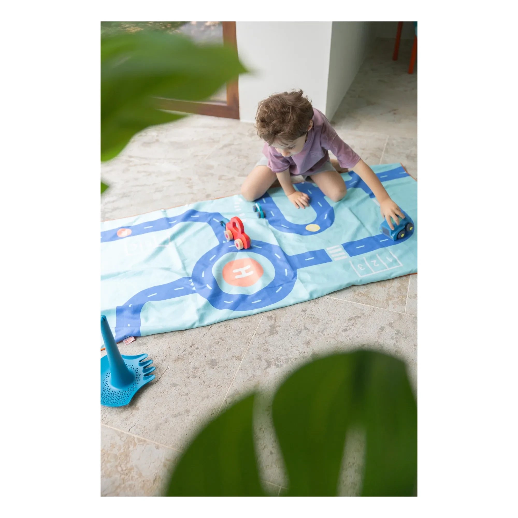 Quut – Circuit Mikrofaser Strandtuch | Blau